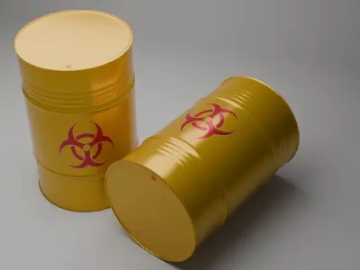 3D Nuclear Energy Barrel 3D model