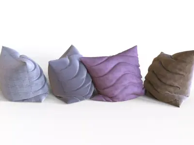 Pillow wavy pillows 3D model