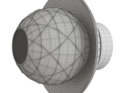 Royal Small Sconce Low-poly 3D model