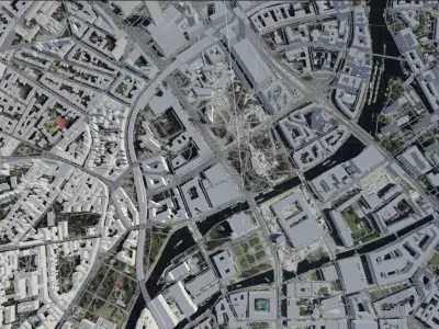 Berlin 3D city model 3D model
