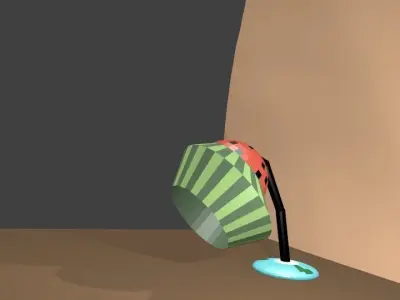 A LAMP FOR DESKS Low-poly 3D model