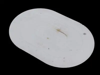 Korean style 7 manhole set 3D model