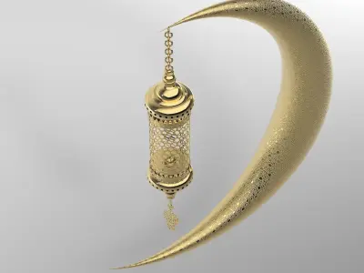 Ramadan Month Lantern 3D model