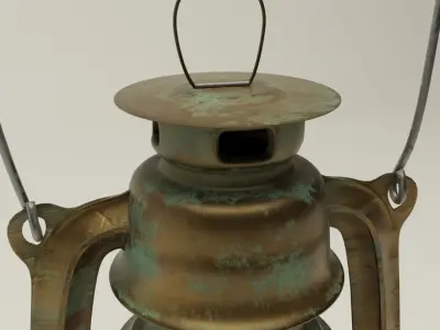 Mediaeval Lantern Design Low-poly 3D model