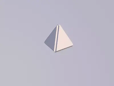 Sci Fi Object no 2 - Pyramid Sphere Torus 2019 Low Poly Low-poly 3D model