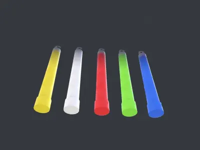 Glow Stick Low-poly 3D model