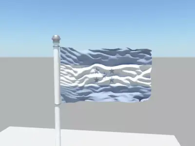 Honduras flag 3D model