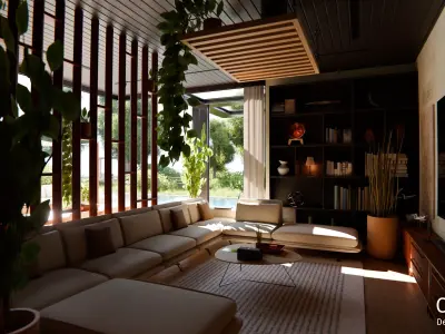 2026 Modern Modular House 13 for Blender Eevee and Cycles 3D model