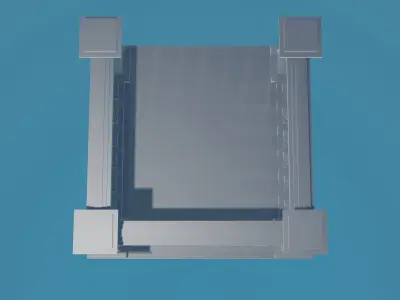 Concrete Balustrade 3D print model shop