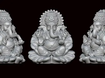 Ganesh Ji Model 06 Light Weight  Models in All Sizes  3D print model
