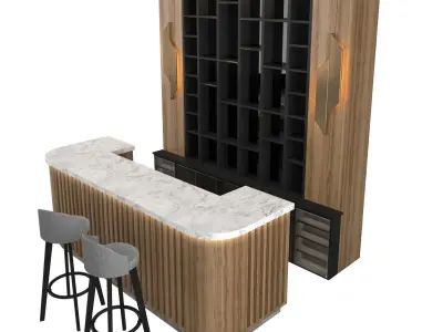 Restaurant Bar 11 3D model