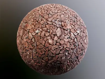 Gravel PBR Texture 03 Texture