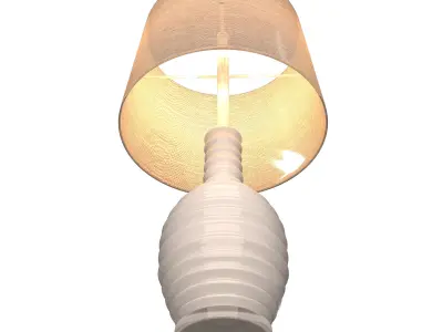 End Table Lamp Low-poly 3D model