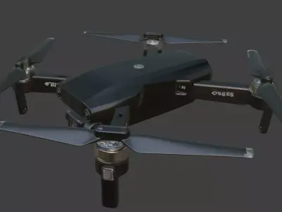 Hexacopter Drone 3D Model 3D model