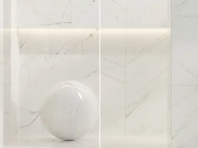 Marble Set 01 - White Marble Bundle - 2 Types - 4k Texture