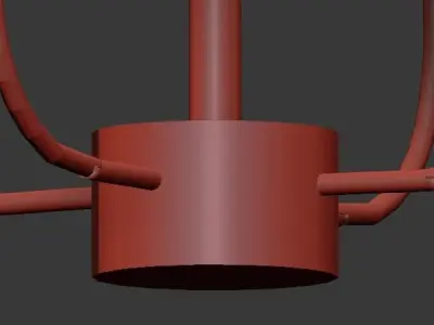 LUR DOUBLE CHANDELIER 3D model