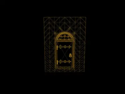 Door Game - Ready  Low-poly 3D model