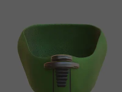 Gas mask helmet 3d model scifi Low-poly  Low-poly 3D model