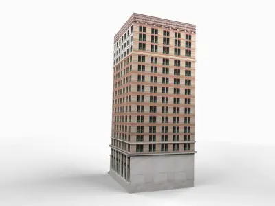 Beaver Building Low-poly 3D model