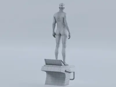  Male Swimmer Animated HQ Standard License 