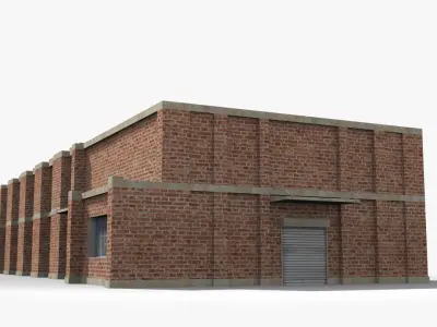 Factory xx27 Low-poly 3D model