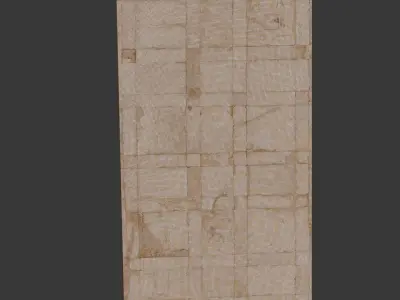 Aged Marble Tiled Floor - 3D Scanned Model Low-poly 3D model