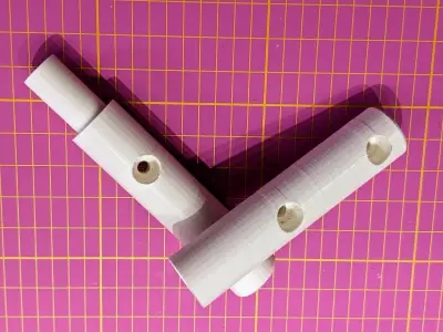 Door Hinge - modern Tuerband Free 3D print model