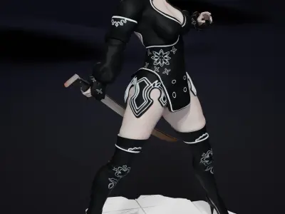 2B - Divergent Battler outfit from Nier reincarnation 3D print model