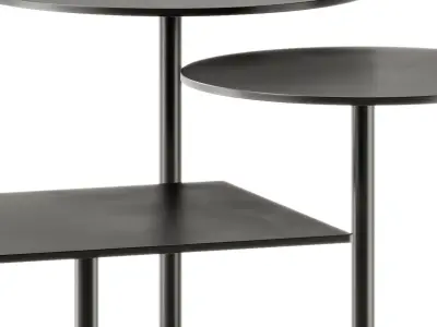 Muuto Still Cafe Table Set Clean lines 3D model