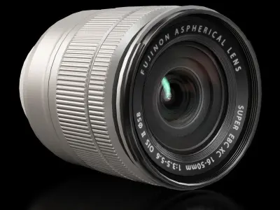 Fujifilm Fujinon XC16-50mm f 3-5 5-6 OIS II Lens Low-poly 3D model