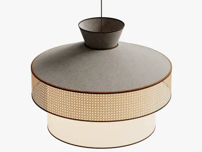 Pendant light wagasa 3D model