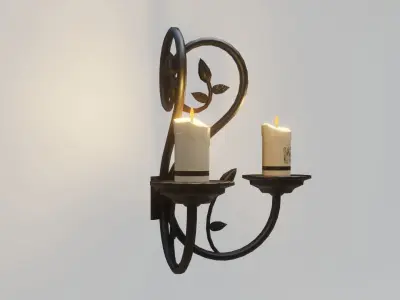 Wall Fixture 2 PBR Low-poly 3D model
