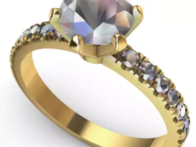 classic ring 3D model
