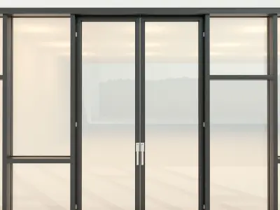 Panoramic glazing Stained glass 23 Low-poly 3D model