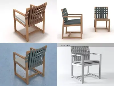 Network 159 armchair 3D model