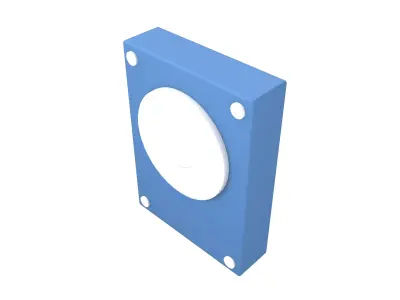 Hard Disk Icon v1 002 Low-poly 3D model