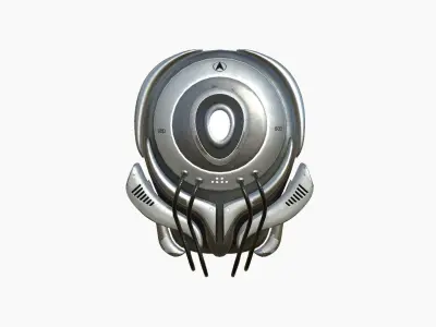 SciFi Backpack D03 Steel - Fashion Character Design Low-poly 3D model