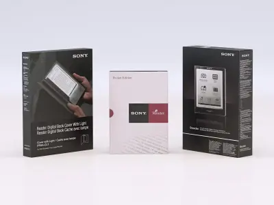 Set box packaging for sony tablet Low-poly 3D model