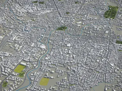 Indore  Low-poly 3D model