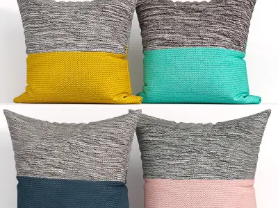 50 Decorative set pillow 3D model