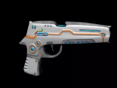 Sci-Fi handgun 3D model