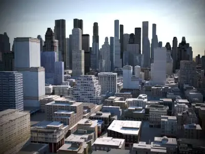 City 03 Low-poly 3D model