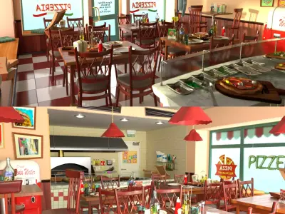 PIZZERIA 3D model