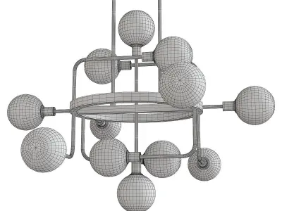 Dakar 12 pendant Low-poly 3D model