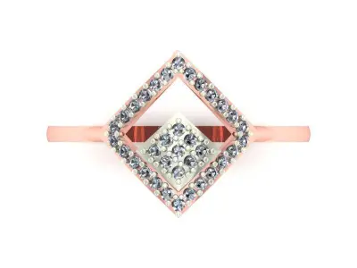 001 Gold ring for woman 3D print model