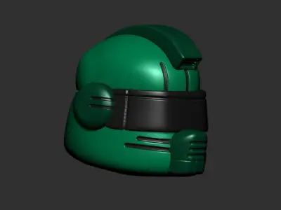 helmet high poly sculpt 3d printable  3D model 106
