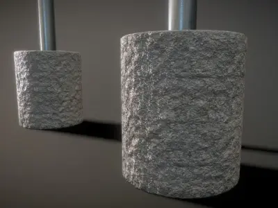 Tree Protection Bar Low-Poly Version Low-poly 3D model