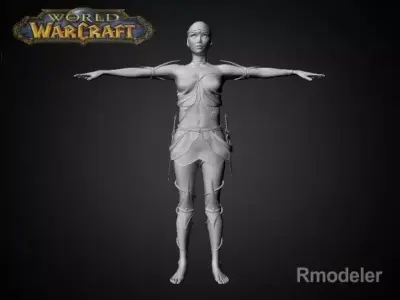 Blood Elf Elaya 3D model