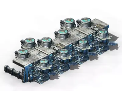 Machinery - Dismantling Plant 01 3D model
