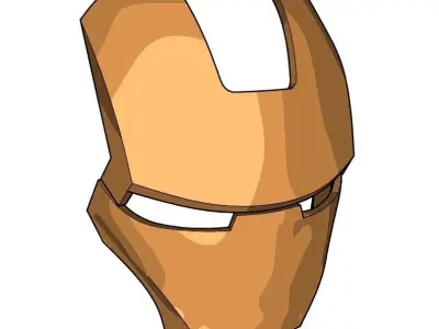 Iron Man Mark 2 and Mark 3 faceplate 3D model